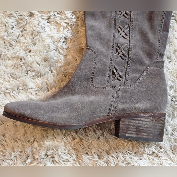 Vince Camuto Gray Kreesell Knee High Boots - Picture 4 of 8